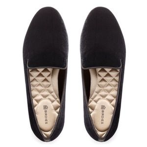 VGUC Authentic Birdies The Starling Black Velvet Slipper Loafer Flats Size 8